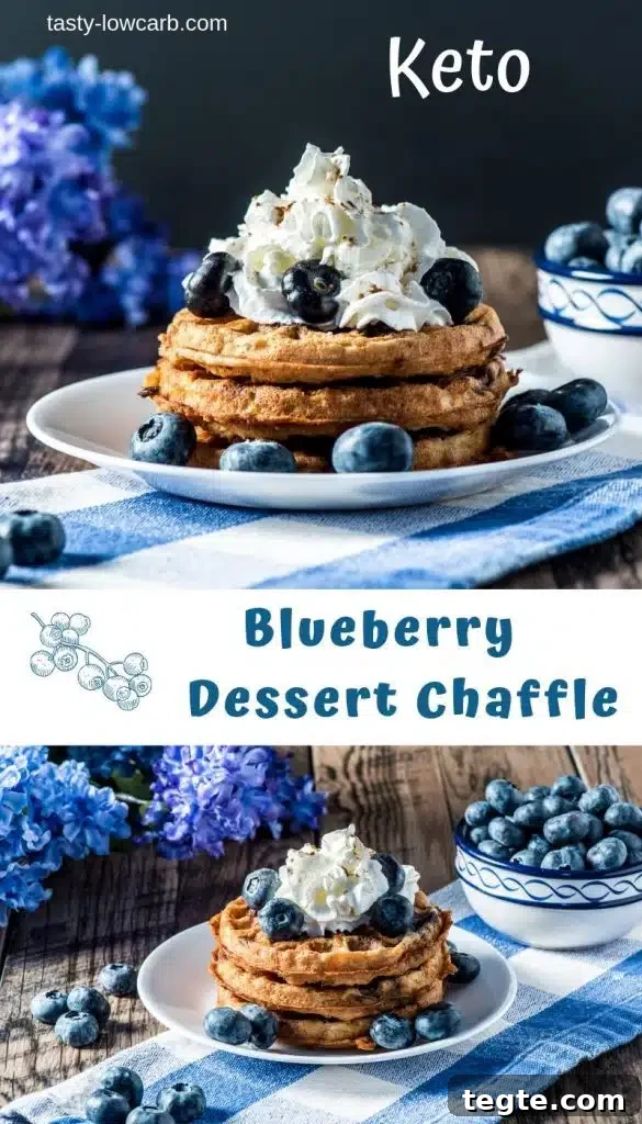 Blueberry Chaffle Dessert Recipe: Low-Carb Sweet Treat 6 img 17160 8