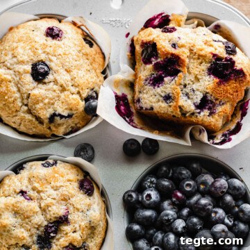 Muffins in a muffin tin. One has a wrapper removed and lays on the side.