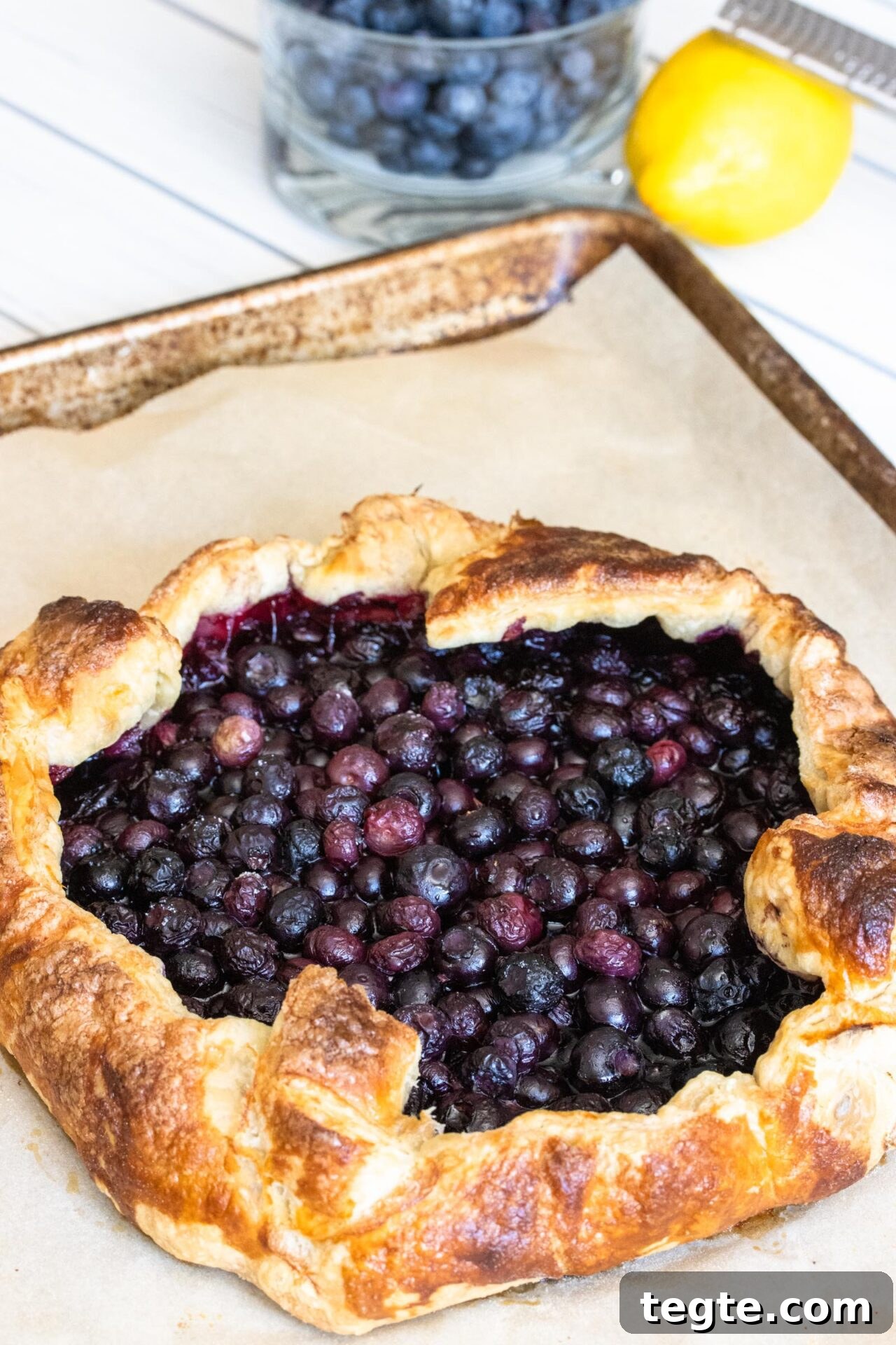 Summer Blueberry Galette: Rustic Dessert with Fresh Berries 3 Blueberry Galette