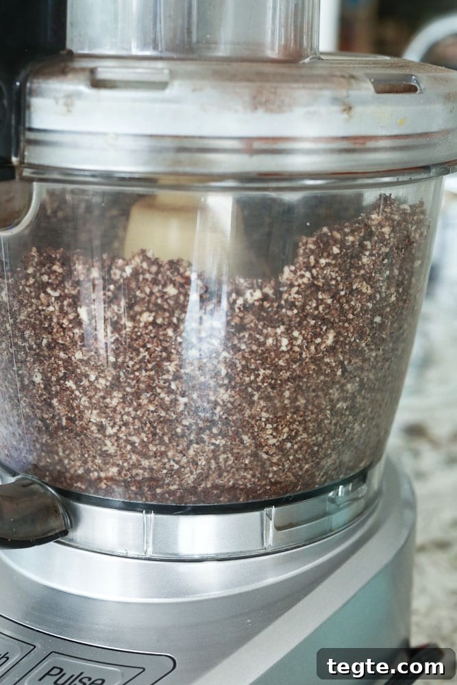 Chocolate Peanut Butter Nice Cream Recipe — Dairy-Free Frozen Dessert 4 Chocolate Peanut Butter Nice Cream in food processor