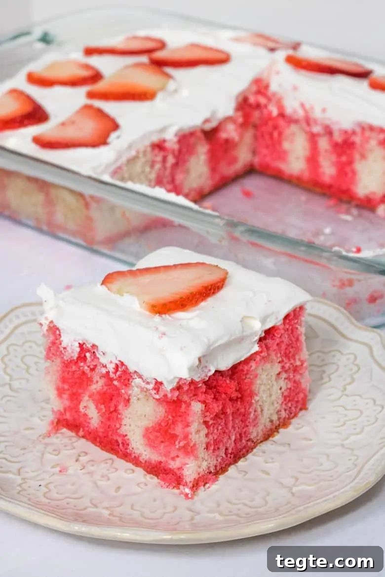 31 Classic Vintage Jell-O Dessert Recipes to Try Now 20 strawberry poke cake