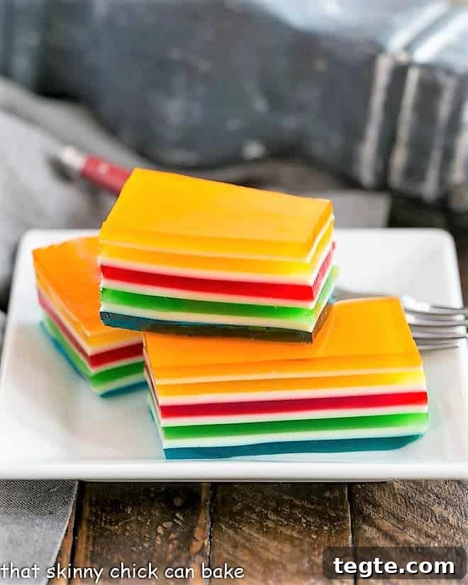 31 Classic Vintage Jell-O Dessert Recipes to Try Now 4 rainbow jello