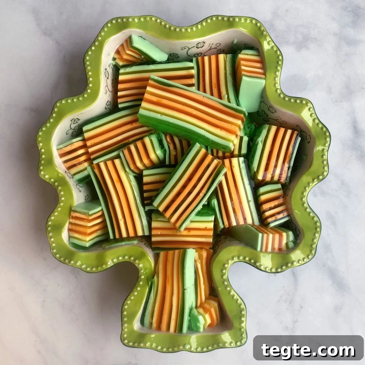 31 Classic Vintage Jell-O Dessert Recipes to Try Now 32 layered jello for st patricks