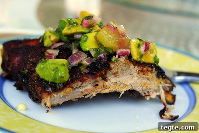 Cumin-Glazed Grilled Ribs with Tequila Pineapple Salsa 2 Border Grill Glaze Ribs with Pineapple Salsa