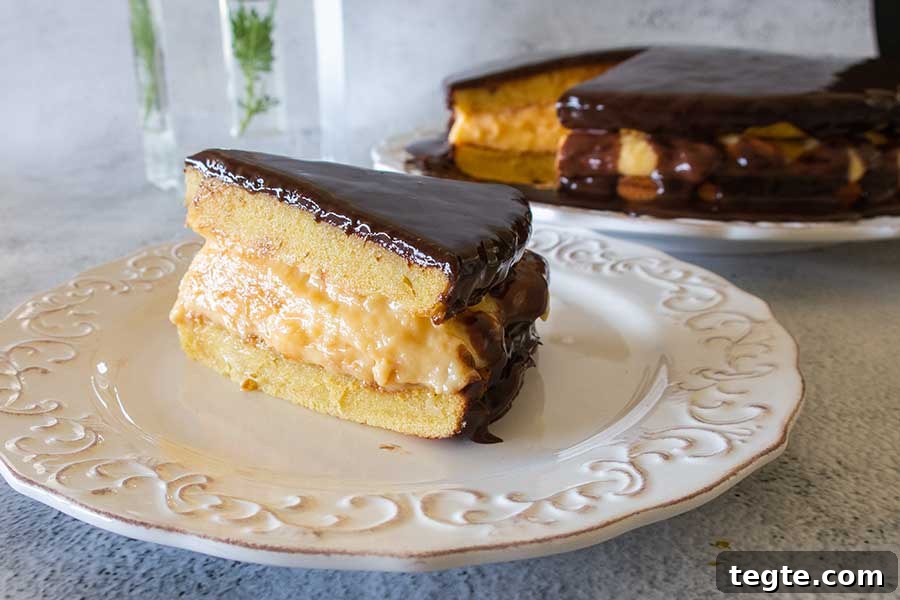 30 Gluten-Free Easter Desserts Your Guests Will Crave 4 slice of boston cream pie on a plate, gluten free