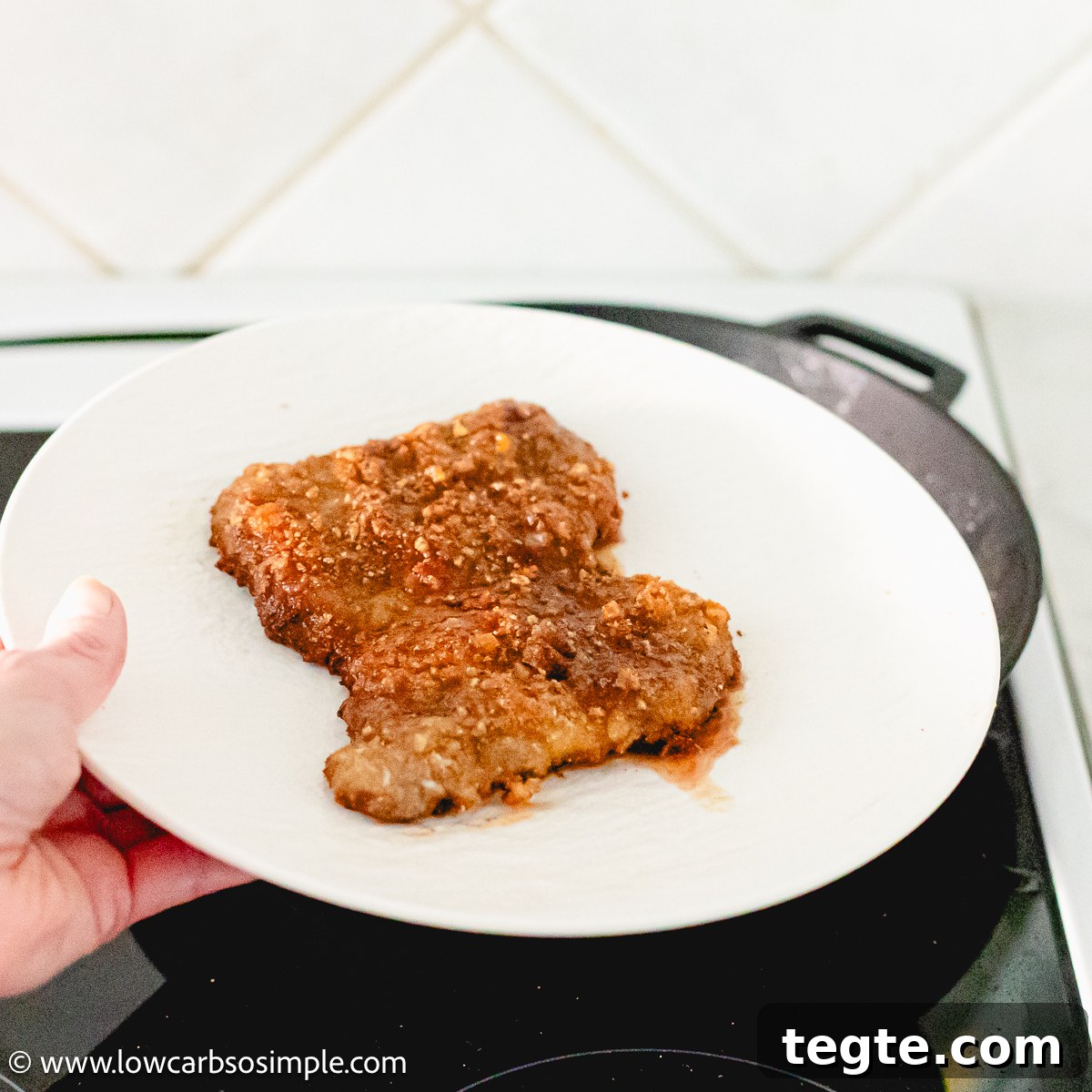 Carnivore-Style Wiener Schnitzel: Meat-Only Schnitzel Recipe 10 Ready Carnivore Wiener Schnitzel on a Plate | Low-Carb, So Simple