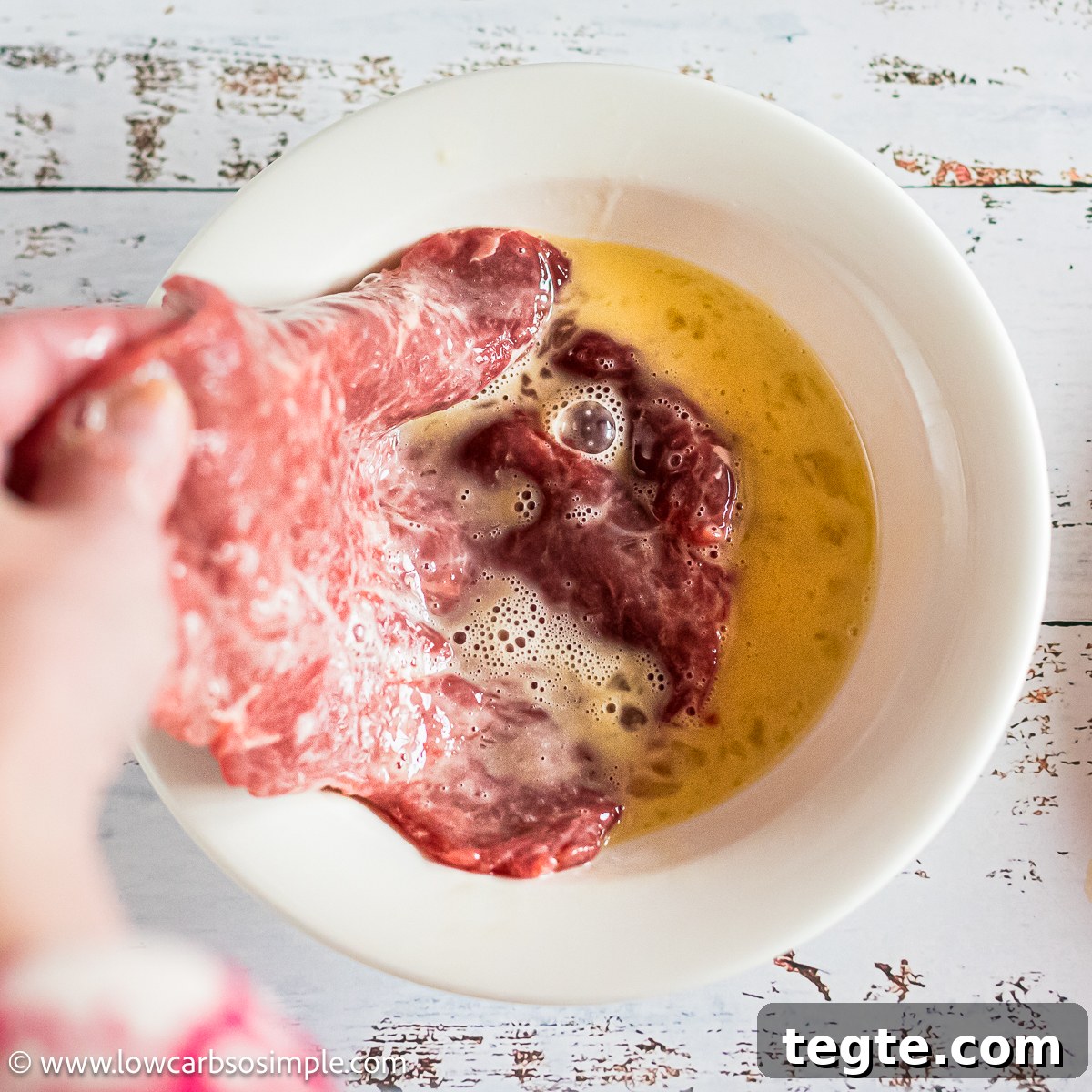 Carnivore-Style Wiener Schnitzel: Meat-Only Schnitzel Recipe 7 Dipping Veal Cutlet in Eggs | Low-Carb, So Simple