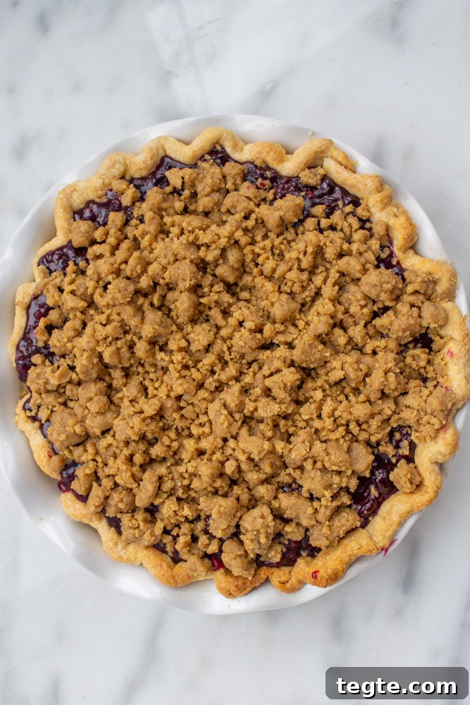 Cardamom Crumble Triple-Berry Pie Recipe 7 berry pie with cardamon crumb