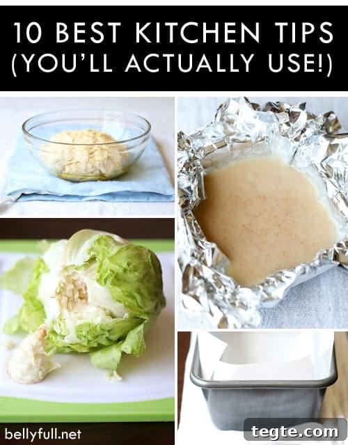 These are 10 of The Best Kitchen Tips for cooking, baking, meal prep, and clean up - that you'll actually use! #kitchentips #kitchentipsandtricks #thebestkitchentips #kitchenhacks The Best Kitchen Tips