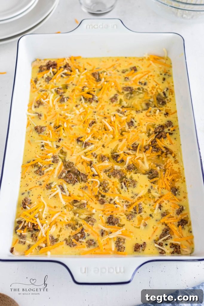 Cheesy Breakfast Sausage Casserole with Crispy Hash Browns 7 Breakfast Casserole