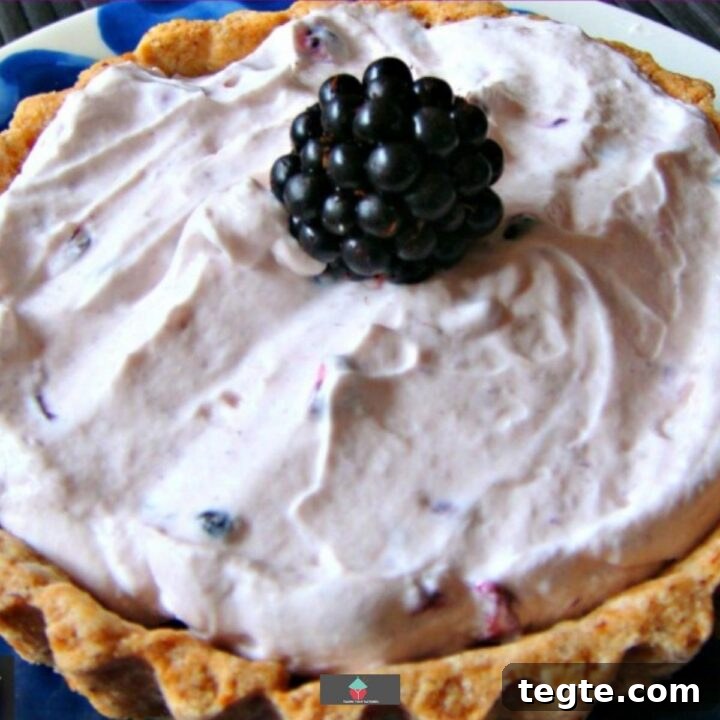 Creamy Blackberry Pie