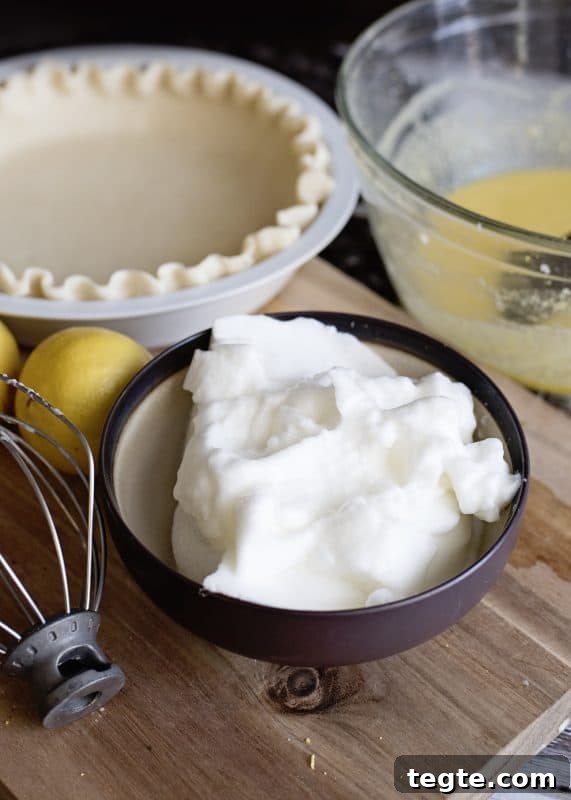 Lemon Chess Pie Recipe: Classic Southern Family Favorite 5 Beat egg whites until stiff peaks form.