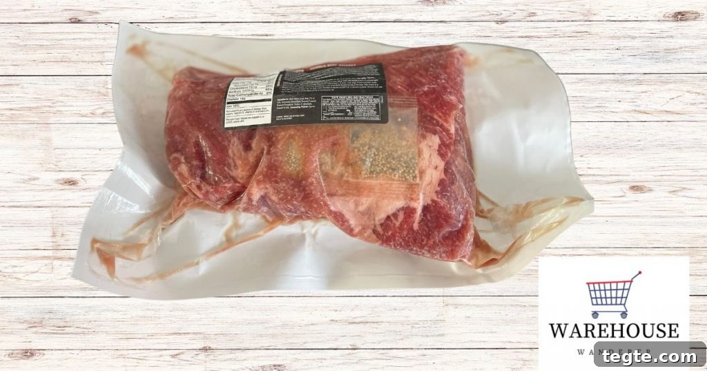 Costco Corned Beef 2026: Complete Buying and Cooking Guide 2 Image of myoglobin, what causes red in corned beef package