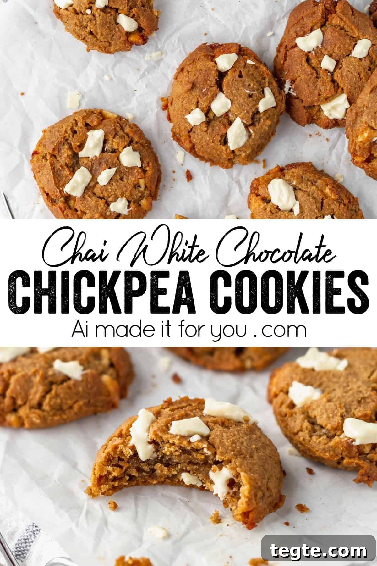 Gluten-Free Chai White Chocolate Cookies Recipe 11 Chai white chocolate chip cookies bring fall in your mouth! These gluten free soft-baked cookies are perfect for fall and winter! #chaispice #chaitea #chaicookies #whitechocolate #glutenfreecookies #chickpeacookies