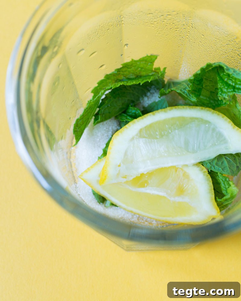Refreshing Mint Lemonade Iced Tea Recipe for Summer Sips 3 Muddled Mint Lemonade Iced Tea recipe