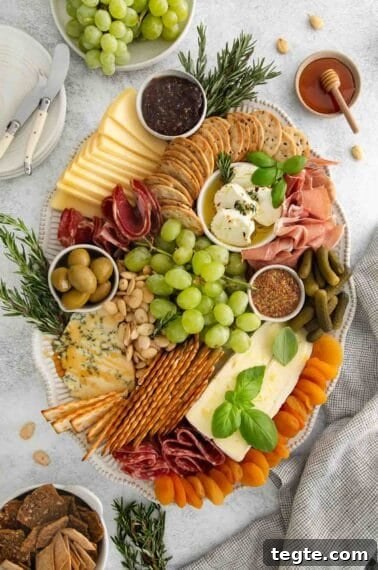 gluten-free charcuterie platter on a table