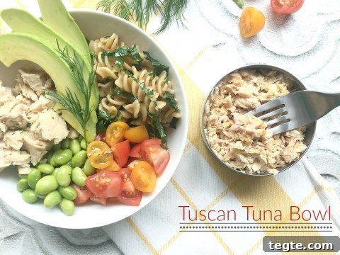 Tuscan Tuna Bowl via LizsHealthyTable.com Tuscan Tuna Bowl via LizsHealthyTable.com