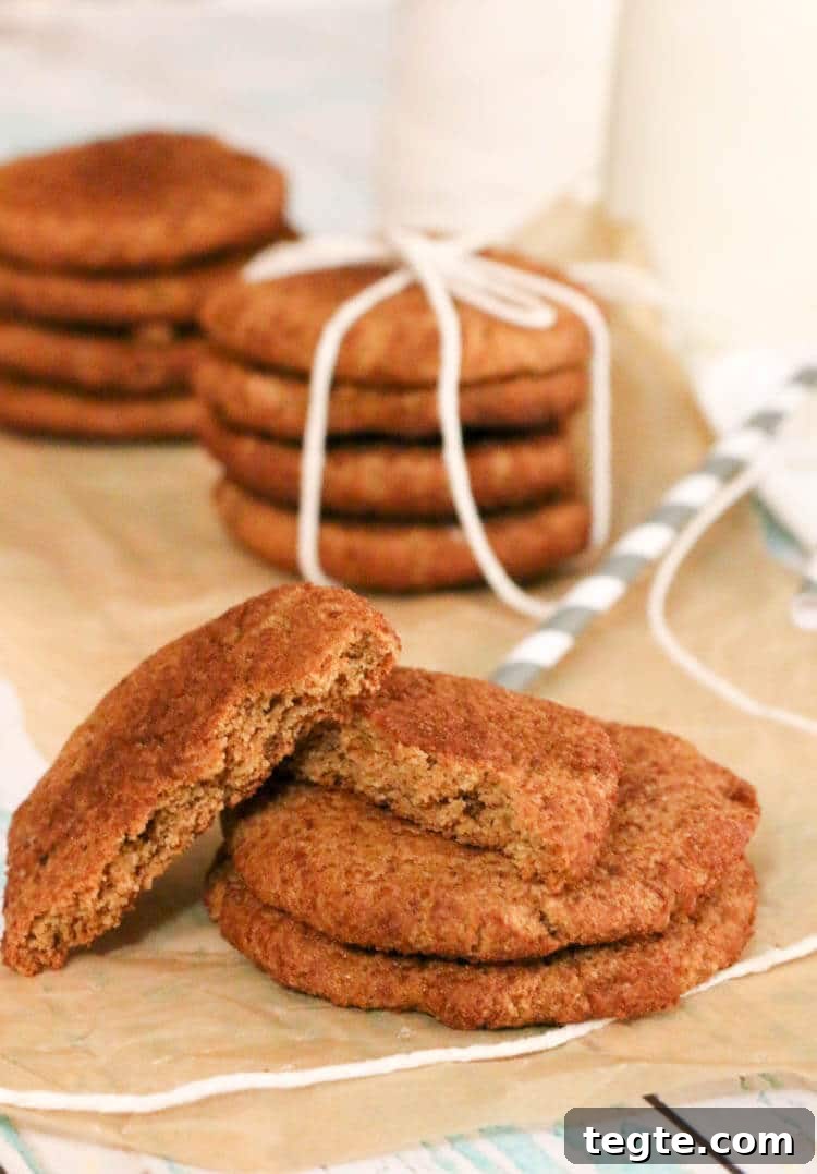 Paleo Snickerdoodle Recipe (Gluten-Free Video Tutorial) 2 Paleo Snickerdoodles - these gluten free cookies have 6 simple ingredients. Crispy on the outside and chewy on the inside. #paleo #cookies