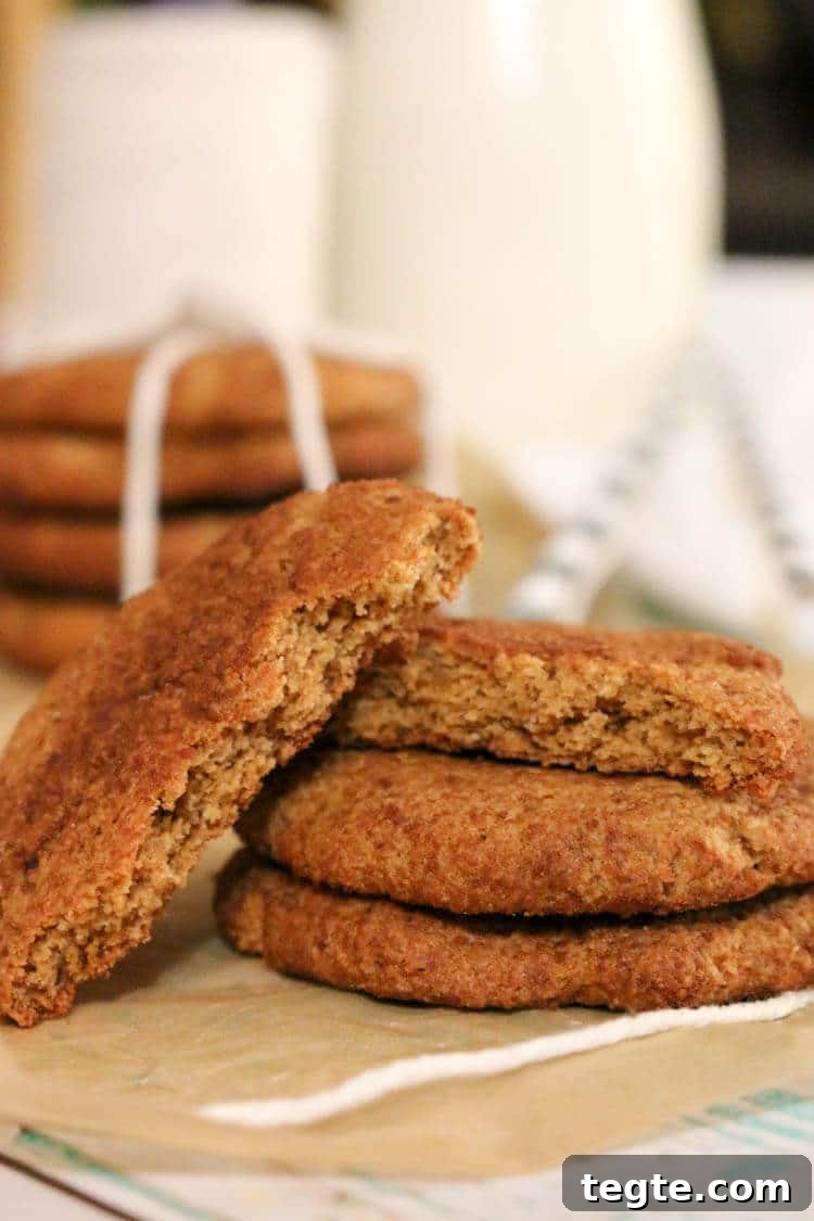 Paleo Snickerdoodle Recipe (Gluten-Free Video Tutorial) 4 Paleo Snickerdoodles - these gluten free cookies have 6 simple ingredients. Crispy on the outside and chewy on the inside. #paleo #cookies