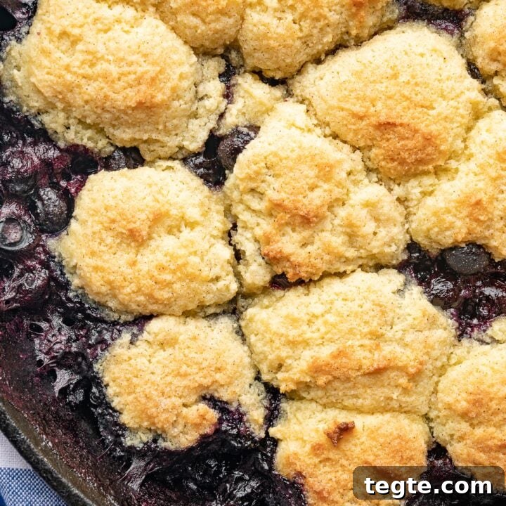 Low Carb Blueberry Cobbler