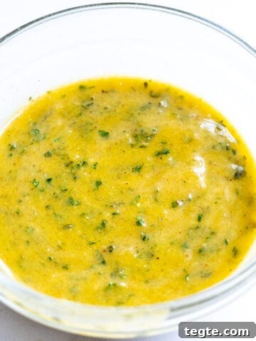 Cilantro mango vinaigrette