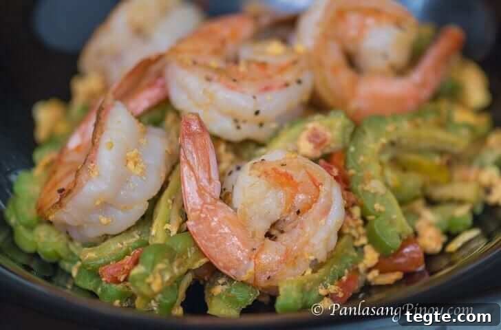 Sauteed Bitter Gourd with Shrimp and Eggs – Filipino Ginisang Ampalaya 2 Ginisang Ampalaya na May Itlog at Hipon Recipe