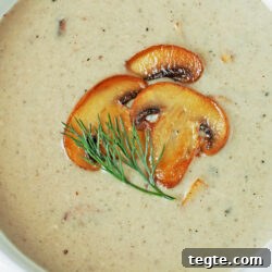 Slow Cooker Mushroom Soup