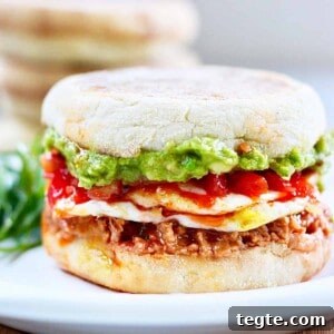 Huevos Rancheros Breakfast Sandwich