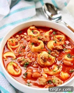 Sausage Tortellini Soup