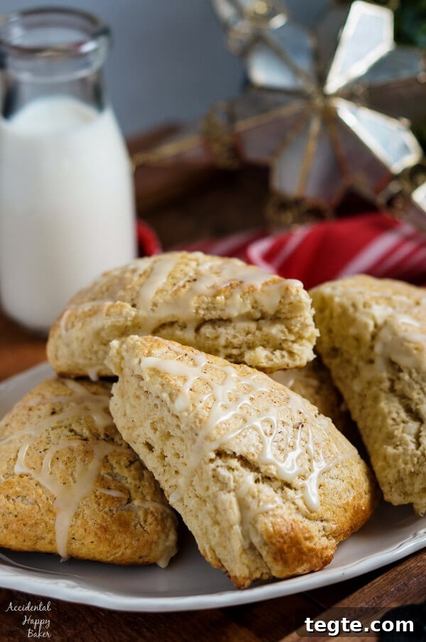 Eggnog Scones Recipe: Flaky Holiday Scones with Warm Spices 3 Eggnog Scones