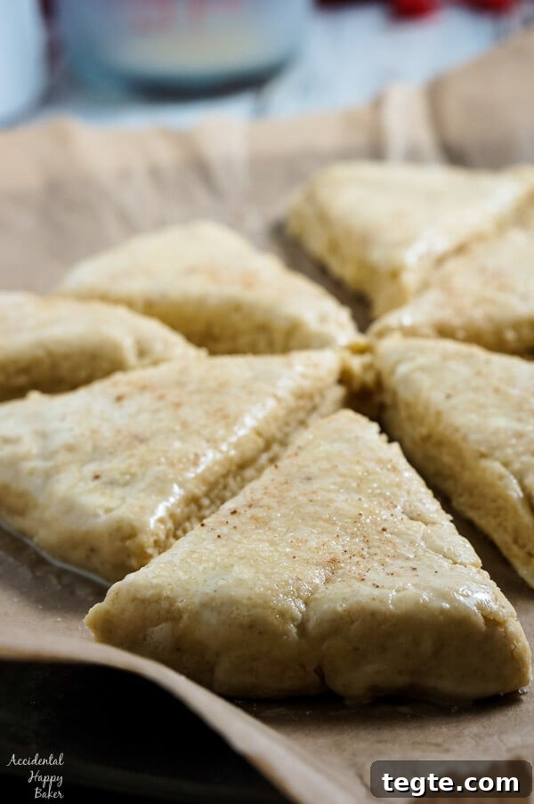 Eggnog Scones Recipe: Flaky Holiday Scones with Warm Spices 6 Eggnog Scones