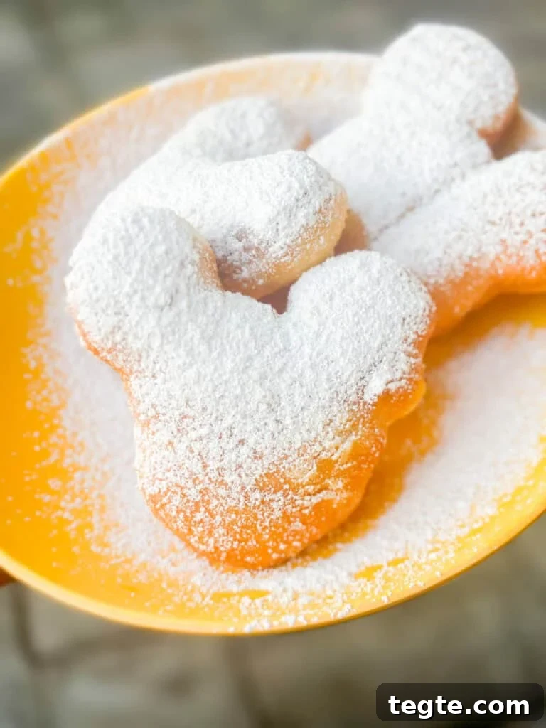 Disney’s Port Orleans Resort French Quarter: Guide, Rooms & Tips 10 closeup of the beignets from Port Orleans French Quarter.