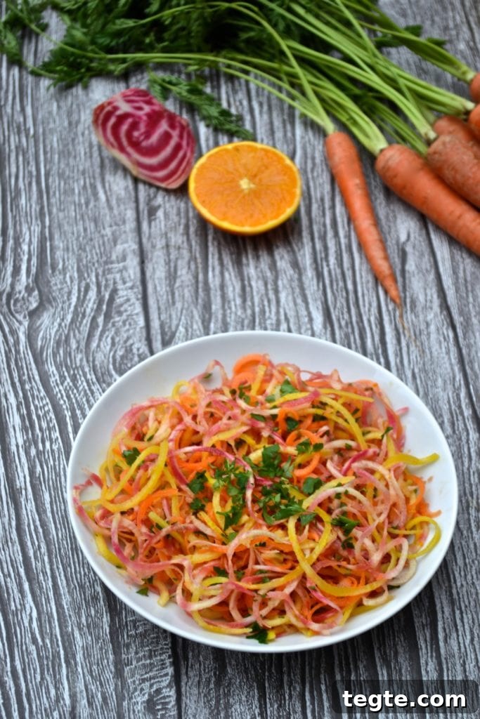 Raw Spiralized Beet & Carrot Salad | Every Last Bite img 5311 5