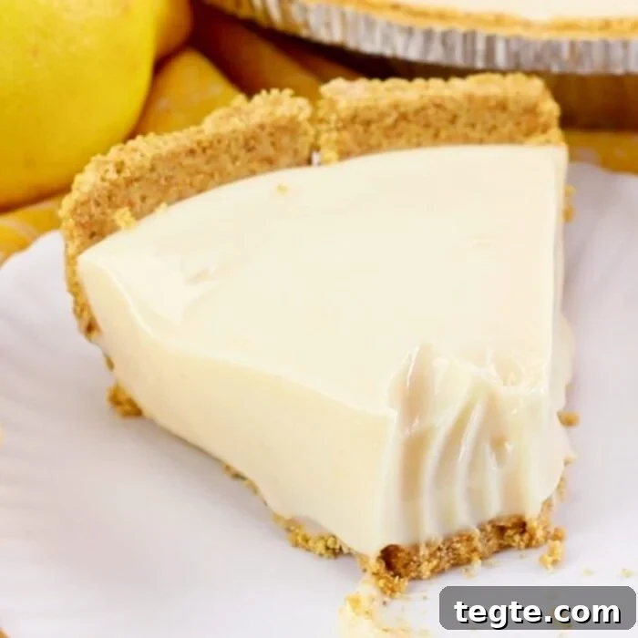 7-Day January Meal Plan: Simple Recipes for the New Year 18 Closeup of a slice of lemon pie with a bite taken out of it for social media shares.