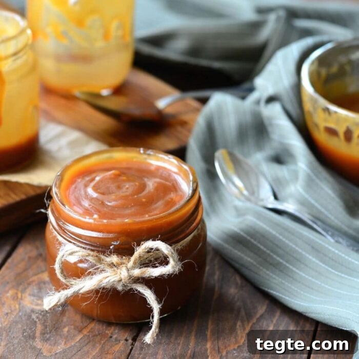 7-Day January Meal Plan: Simple Recipes for the New Year 24 Jar of caramel sauce on a wood table.
