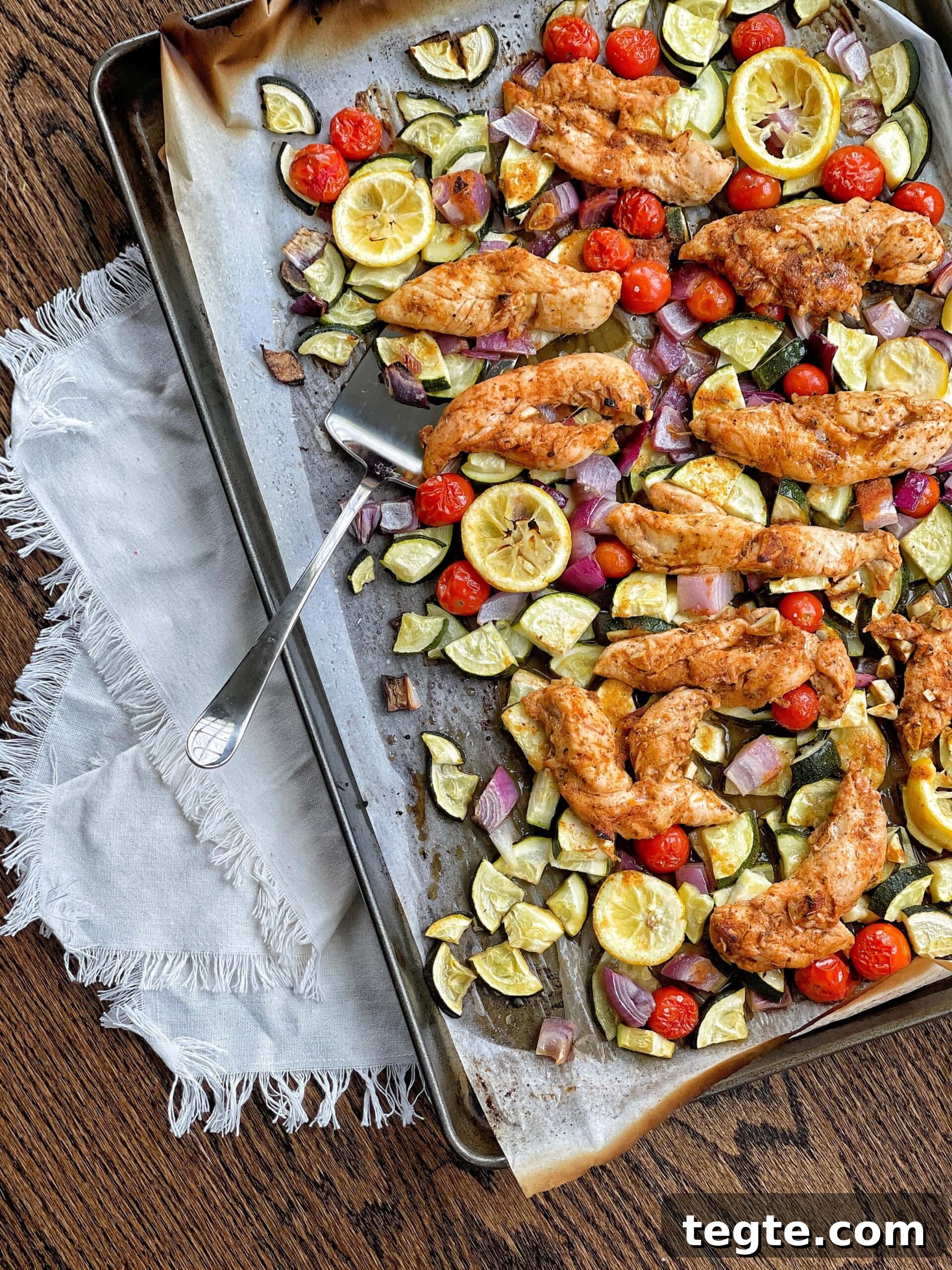 Sheet Pan Italian Chicken with Roasted Vegetables 3 sheet pan italian chicken and vegetables