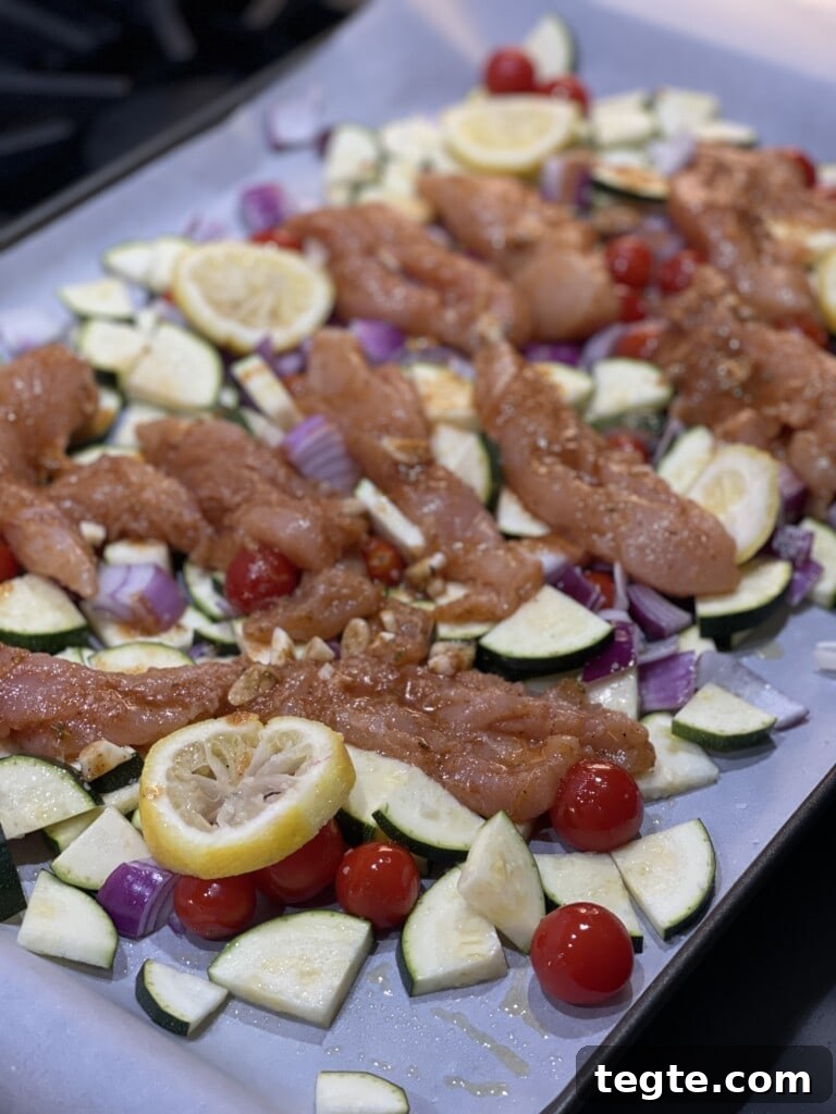 italian sheet pan chicken