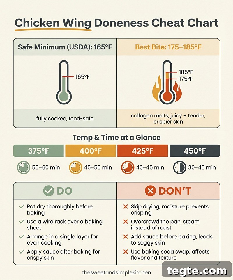 Chicken Wing Doneness Cheat Chart