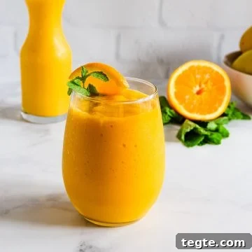 Mango Summer Cooler-Easy Mango Smoothies.