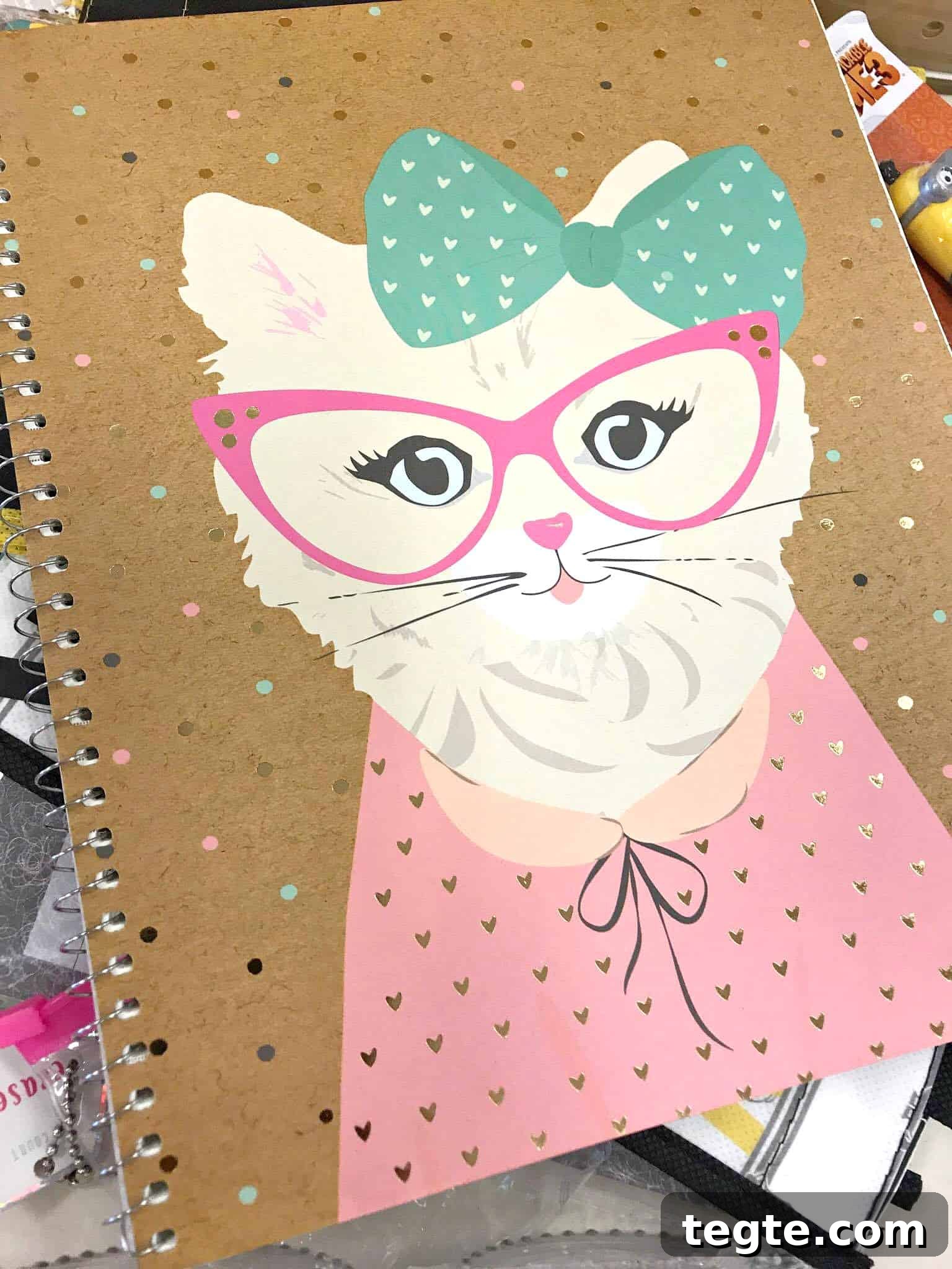 Colorful spiral notebooks