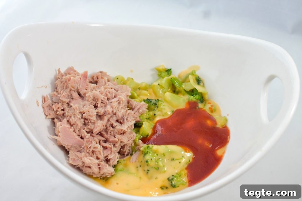 Broccoli and Cheddar Tuna Bake with Creamy Sauce 4 Healthy Broccoli & Cheese Tuna Meal