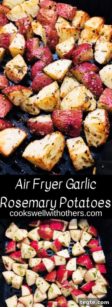 Crispy Air Fryer Garlic and Rosemary Potatoes 11 img 7310 10