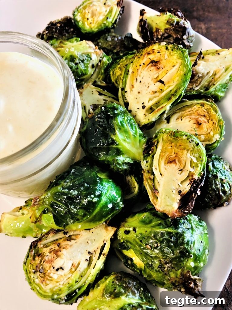 Crispy Air Fryer Garlic and Rosemary Potatoes 7 Air Fryer Brussel Sprouts