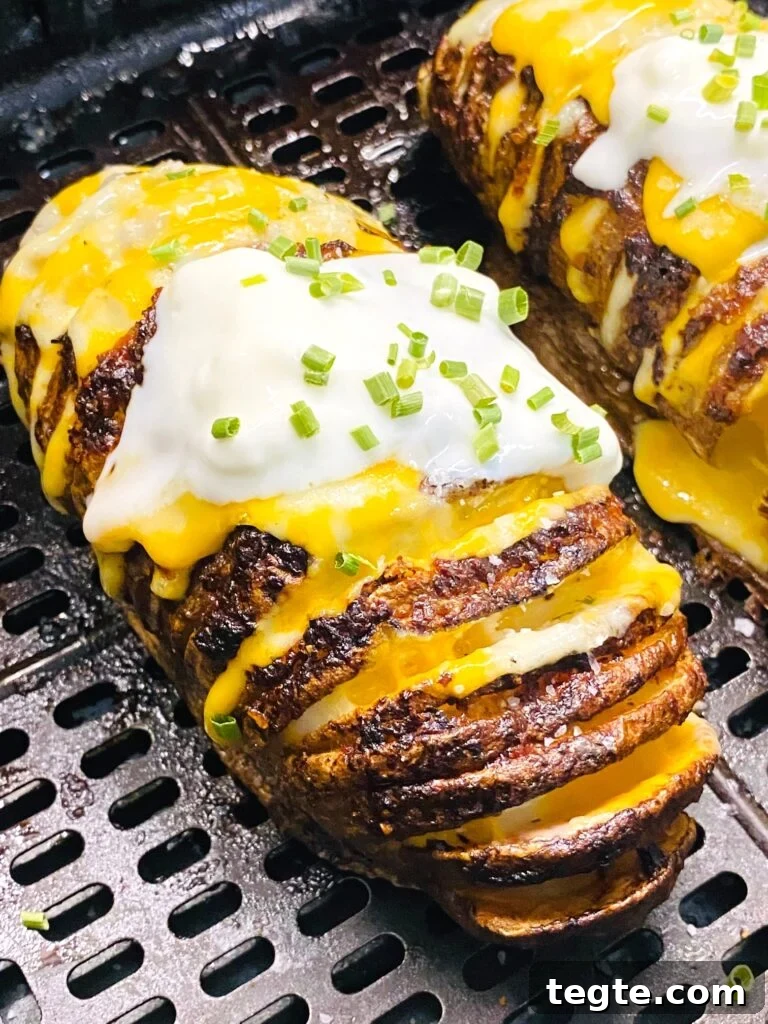 Crispy Air Fryer Garlic and Rosemary Potatoes 10 Air Fryer Cheesy Hasselback Potatoes