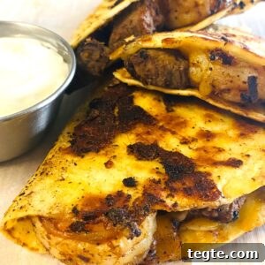 Blackstone Surf-and-Turf Quesadillas: Steak & Shrimp Grilled on a Flat Top 18 Blackstone Surf and Turf Quesadillas