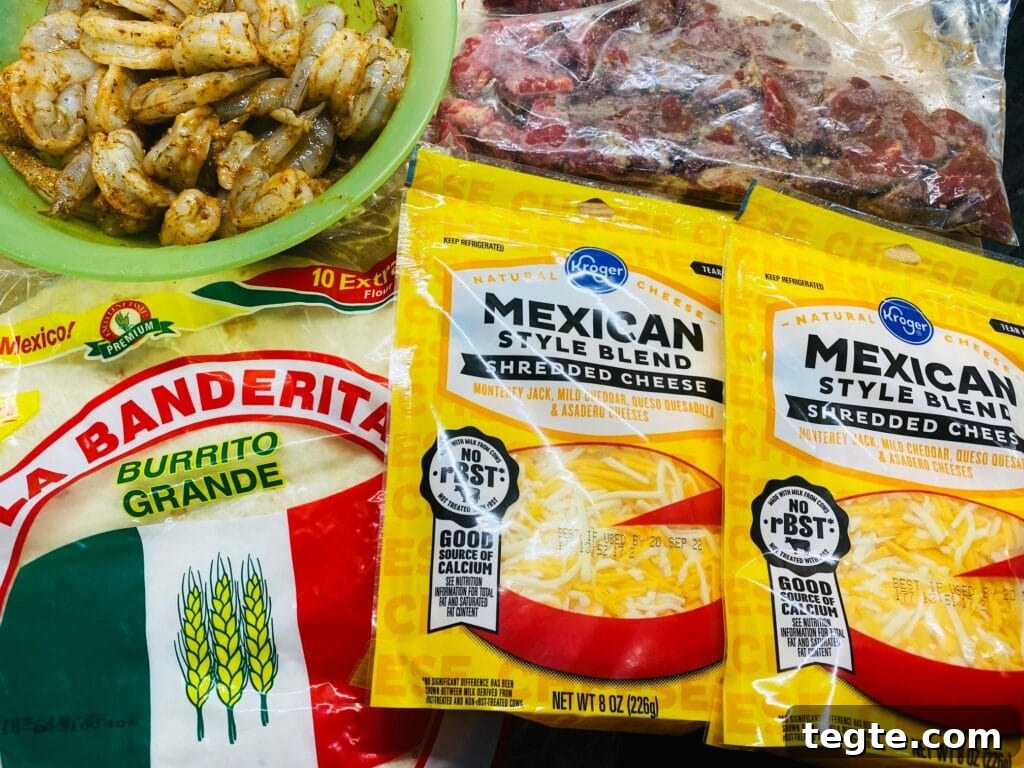 Blackstone Surf-and-Turf Quesadillas: Steak & Shrimp Grilled on a Flat Top 4 quesadilla ingredients
