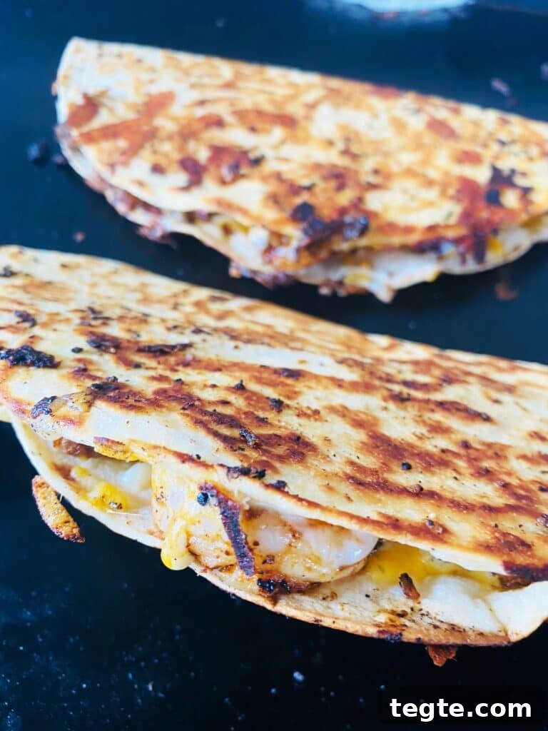 Blackstone Surf-and-Turf Quesadillas: Steak & Shrimp Grilled on a Flat Top 10 Blackstone Surf and Turf Quesadillas