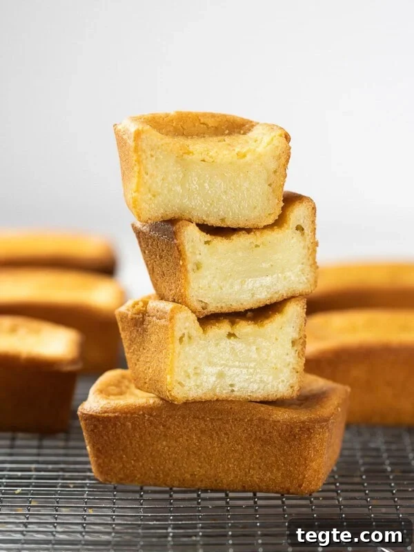 Authentic Japanese Strawberry Shortcake Recipe — Fluffy, Light Slice 13 butter mochi stacked on top of a wire rack