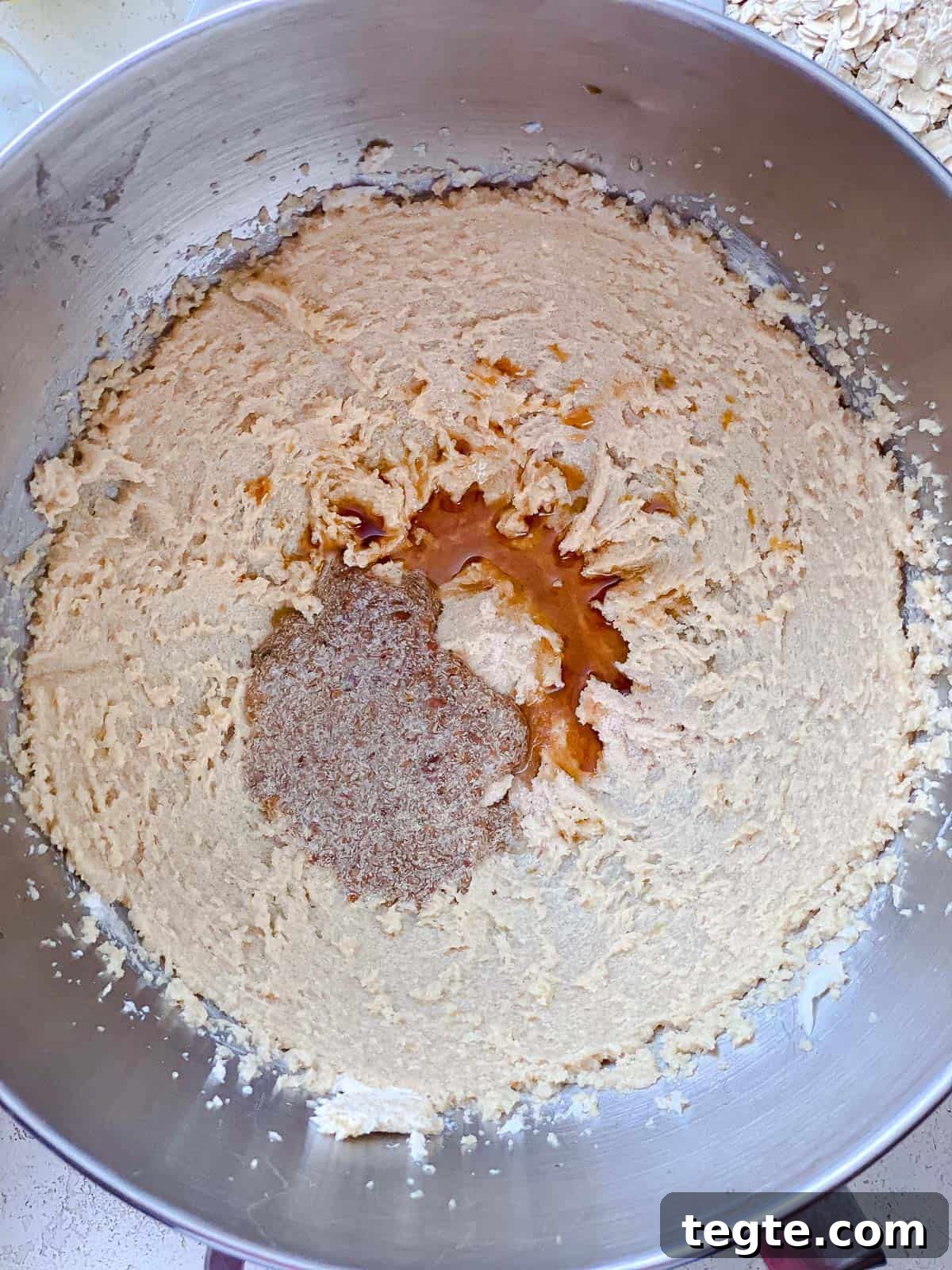 Lemon Lavender Cookie Recipe for Light, Fragrant Treats 5 process shot showing ingredients for dough in bowl