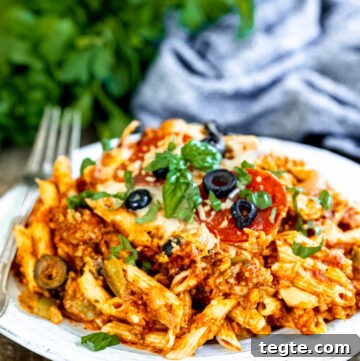 Ultimate Pizza Casserole Recipe: Cheesy Family Dinner Crowd-Pleaser 2 pizza casserole on a plate